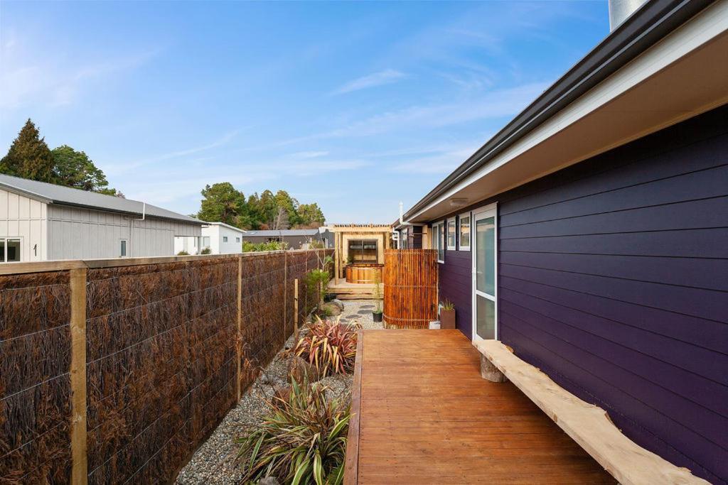 The Purple House - Ohakune Home With Spa Pool Exterior foto