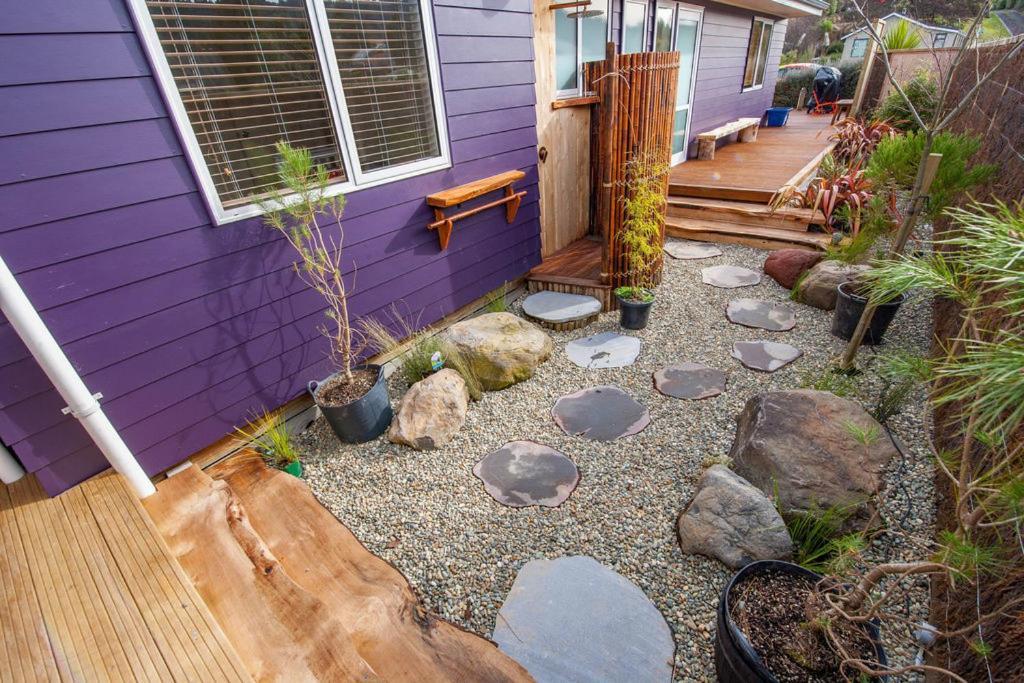 The Purple House - Ohakune Home With Spa Pool Exterior foto